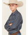 Image #2 - Cody James Boys' Cowboy Long Sleeve Snap Western Shirt, Steel Blue, hi-res