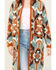 Image #3 - Shyanne Women's Southwestern Print Eyelash Cardigan , Caramel, hi-res