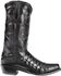 Image #3 - Lucchese 1883 Charles Croc Belly Western Boots - Square Toe, Black, hi-res
