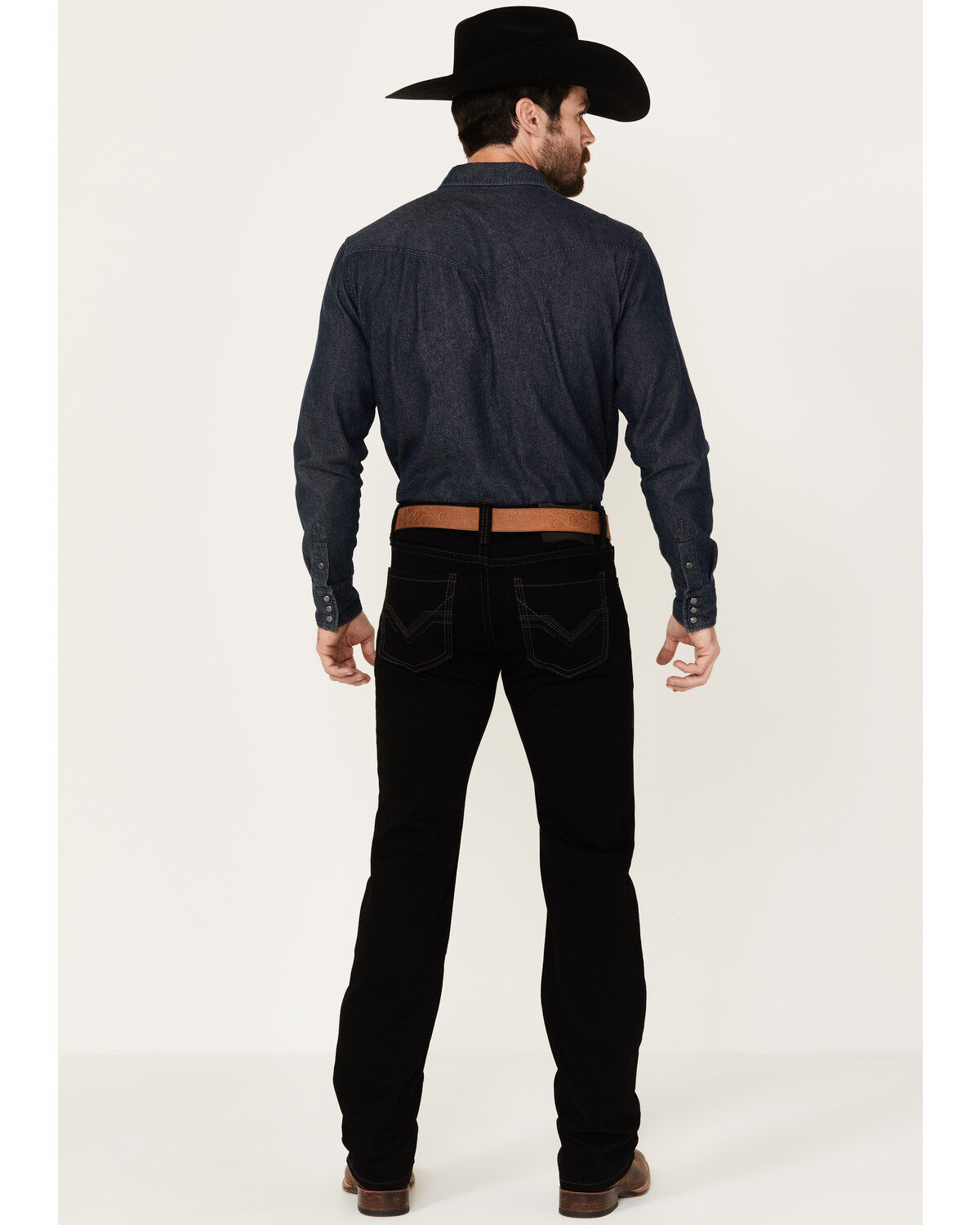 Rock & Roll Denim Men's Revolver Black Slim Straight Reflex Denim Jeans, Black, hi-res