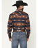 Image #4 - Cody James Men's Red River Range Southwestern Print Long Sleeve Snap Western Shirt, Burgundy, hi-res
