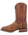 Image #3 - Dan Post Men's Saddle Bison Performance Western Boots - Broad Square Toe, Tan, hi-res