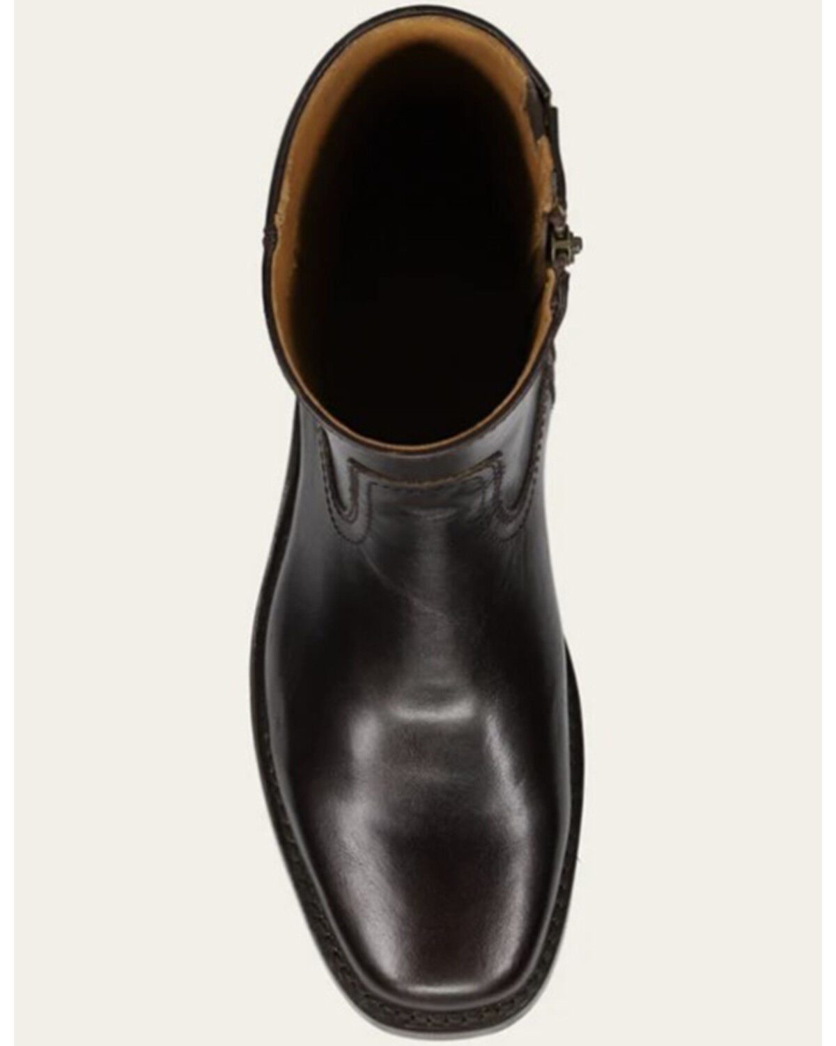 Image #7 - Frye Men's Campus Inside Zip Ankle Boots - Round Toe, Dark Brown, hi-res
