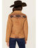 Image #4 - Cinch Women's Southwestern Print Yoke Corduroy Jacket, Dark Brown, hi-res