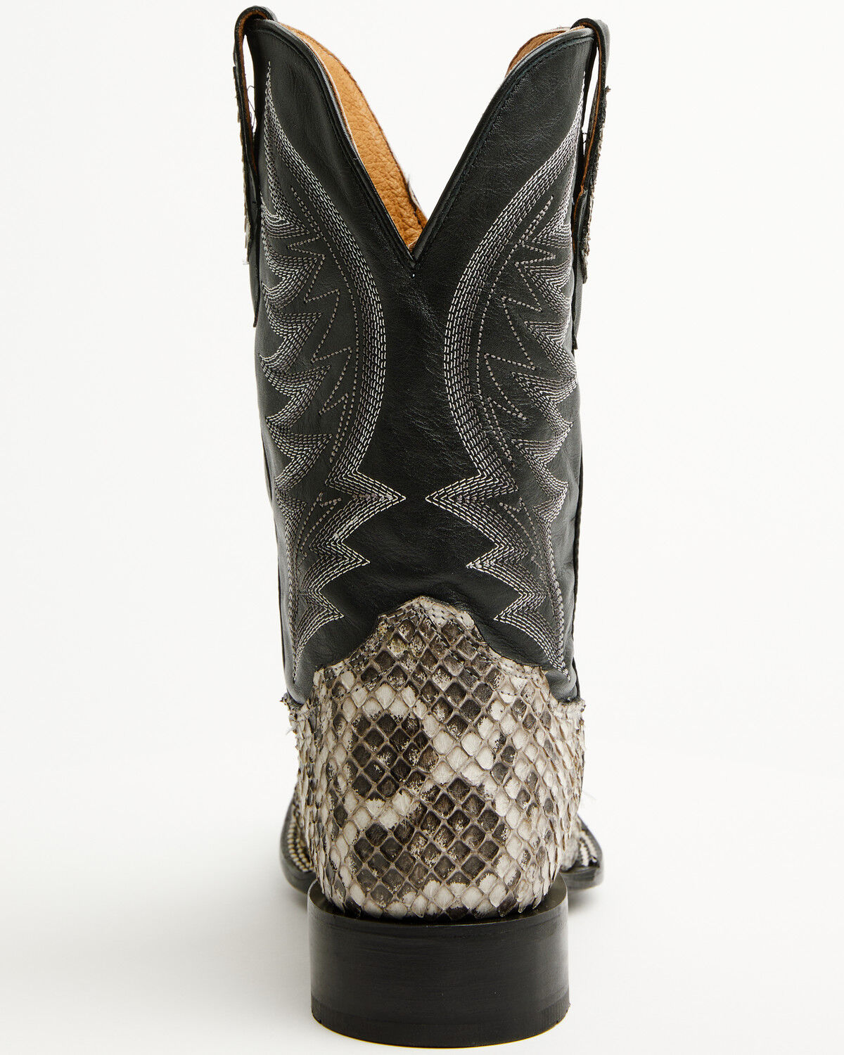 Image #5 - Cody James Men's Exotic Anaconda Western Boots - Broad Square Toe, Black, hi-res