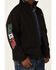 Image #3 - Resistol Men's Mexico Flag Logo Sleeve Zip-Front Softshell Jacket, Black, hi-res