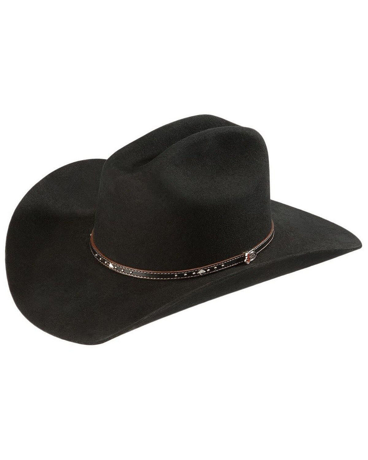Image #2 - Justin 2X Black Hills Wool Hat, Black, hi-res