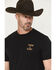 Image #3 - Cody James Men's Honor and Glory Eagle Embroidered Short Sleeve Graphic T-Shirt, Black, hi-res