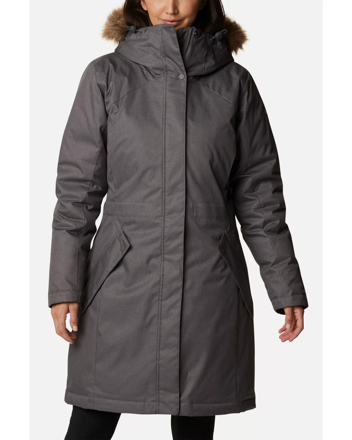 Image #1 - Columbia Women's Grey Juniper Ridge Omni-Heat Infinity Down Parka, Grey, hi-res