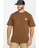 Image #1 - Carhartt Men's Loose Fit Heavyweight Logo Pocket Work T-Shirt - Big & Tall, Brown, hi-res