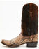 Image #3 - Corral Men's Exotic Python Western Boots - Square Toe , Brown, hi-res