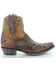 Image #2 - Old Gringo Women's Dulce Calavera Embroidered Cowhide Leather Western Fashion Booties - Snip Toe, Cognac, hi-res