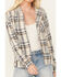 Image #3 - Cleo + Wolf Women's Lightweight Plaid Shirt , Wheat, hi-res