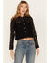 Image #1 - Shyanne Women's Brocade Trucker Jacket, Black, hi-res