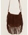 Image #3 - Idyllwind Women's Perlita Suede Crossbody Bag , Brown, hi-res