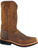 Image #1 - Smoky Mountain Men's Boonville Western Boots - Square Toe, Brown, hi-res