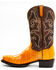 Image #3 - Dan Post Men's Eel Exotic Western Boots - Square Toe, Brown, hi-res