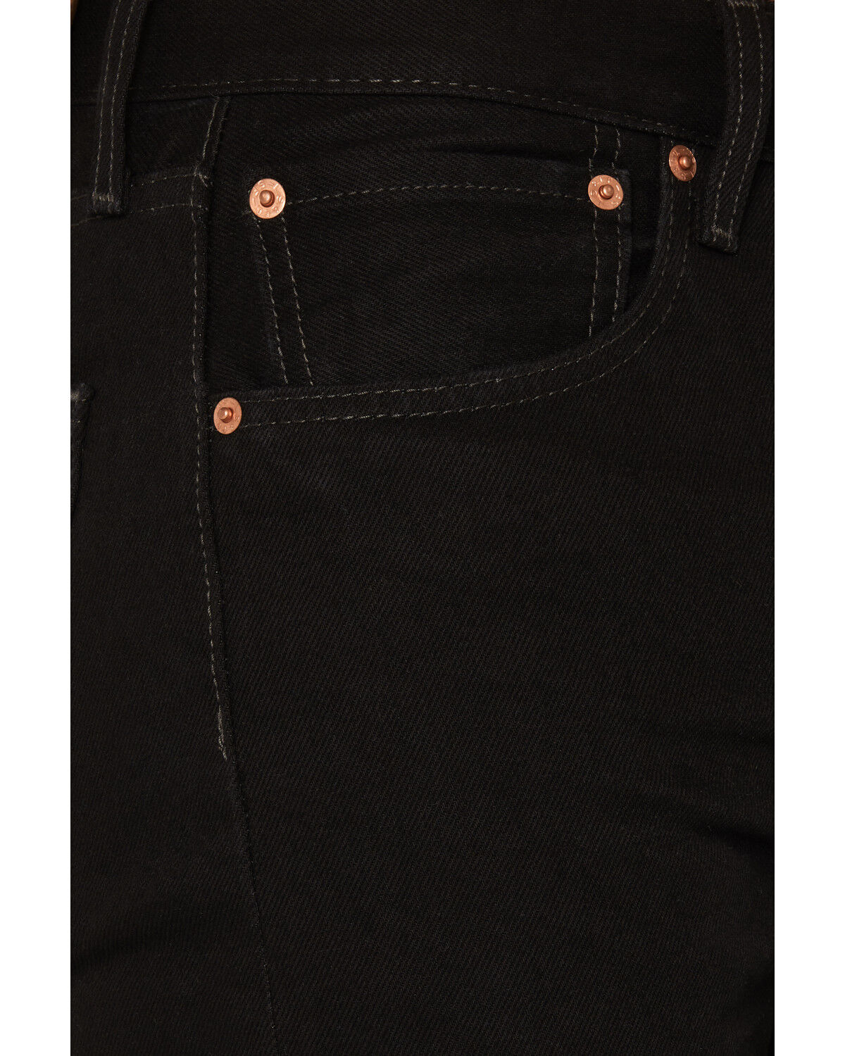 Image #2 - Levi's Men's 501 Original Prewashed Regular Straight Leg Jeans, Blk Magic, hi-res