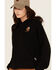 Image #2 - Carhartt Women's Tencel™ Fiber Series Loose Fit Graphic Hoodie, Black, hi-res