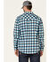 Image #4 - Cody James Men's FR Plaid Print Long Sleeve Work Shirt - Tall , Teal, hi-res