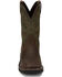 Image #5 - Justin Men's Driller Western Work Boots - Steel Toe, Dark Brown, hi-res