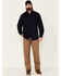 Image #2 - Ariat Men's FR Solid Vent Long Sleeve Button Down Work Shirt - Tall , Navy, hi-res