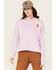 Image #1 - Carhartt Women's Tencel™ Fiber Series Loose Fit Graphic Hoodie, Violet, hi-res