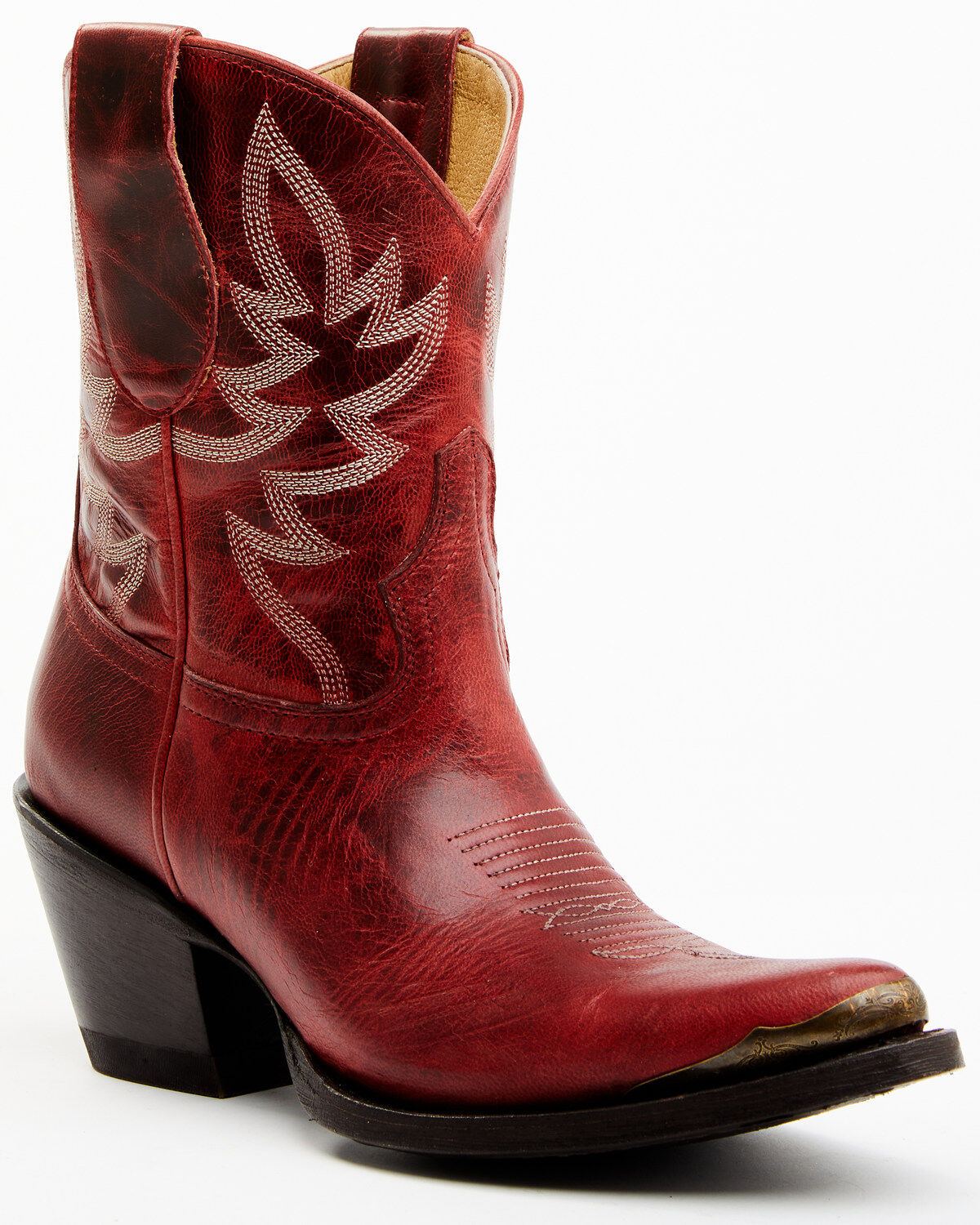 Idyllwind Women's Wheels Western Booties - Round Toe, Red, hi-res