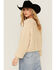 Image #4 - Cleo + Wolf Women's Celine Open Weave Cropped Sweater, Oatmeal, hi-res