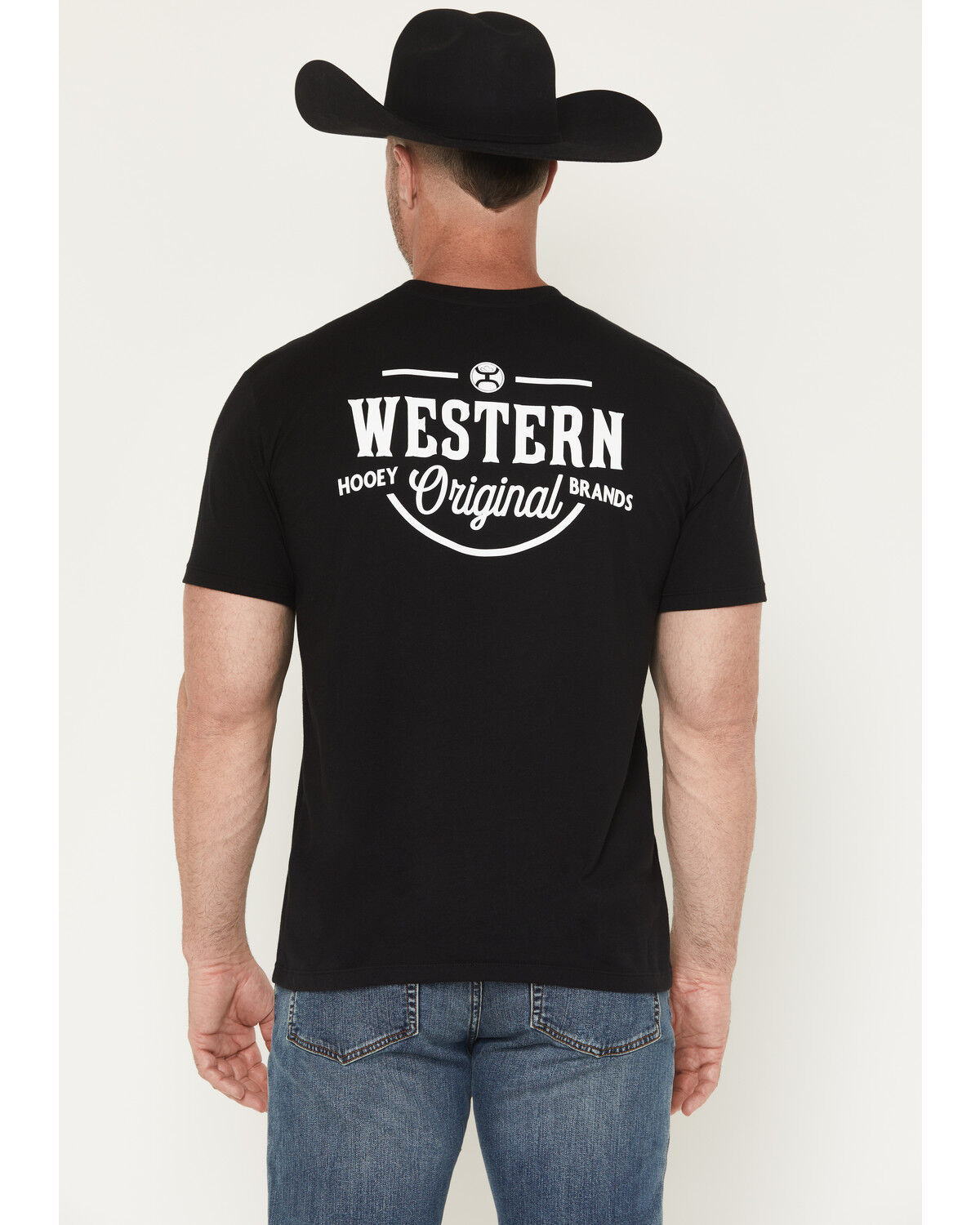 Hooey Men's Western OG Short Sleeve Graphic T-Shirt, Black, hi-res