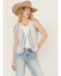 Image #1 - Ariat Women's Striped Vest, Blue, hi-res