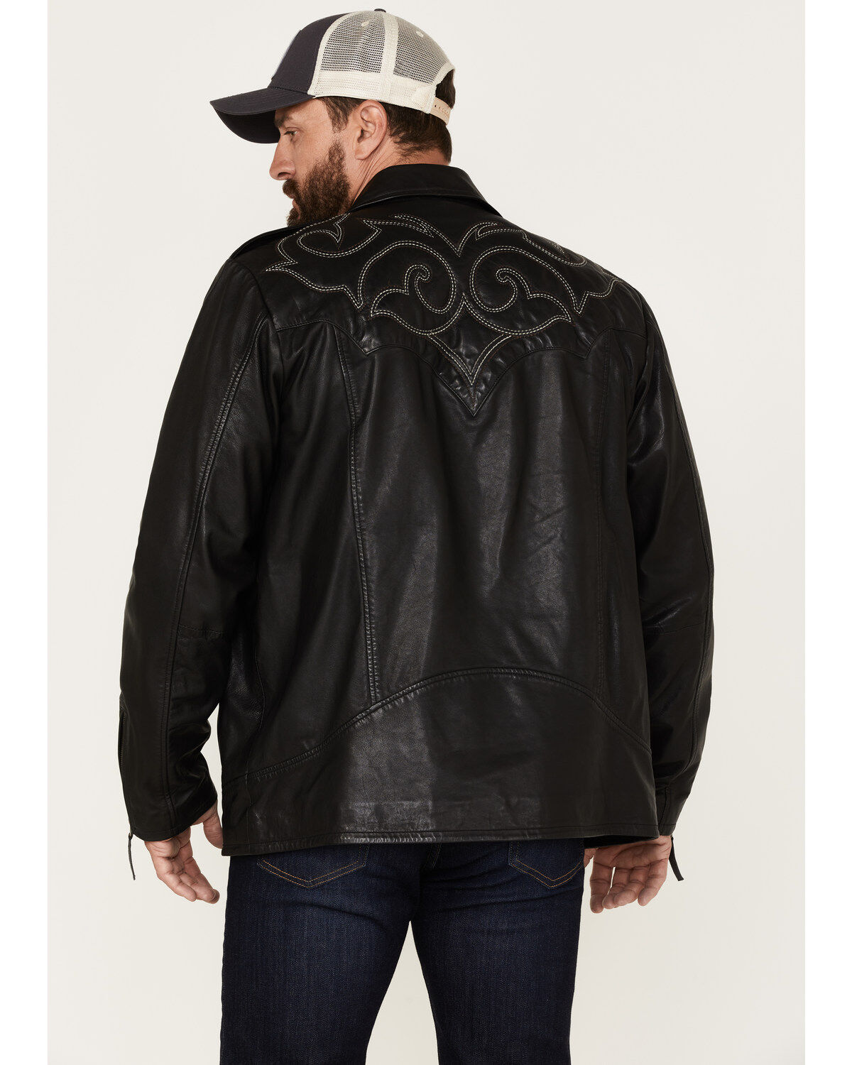 Image #4 - Moonshine Spirit&reg; Men's Glen Asymmetrical Moto Jacket, Black, hi-res