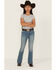 Image #3 - Shyanne Girls' Shayla Bootcut Embroidery Stretch Denim Jeans, , hi-res