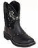 Image #1 - Justin Women's Mandra Western Boots - Square Toe, Black, hi-res