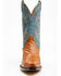 Image #4 - Dan Post 12" Exotic Ostrich Western Boots - Snip Toe , Cognac, hi-res