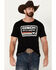 Image #1 - Cinch Men's Cattle Company Logo Short Sleeve T-Shirt, Black, hi-res