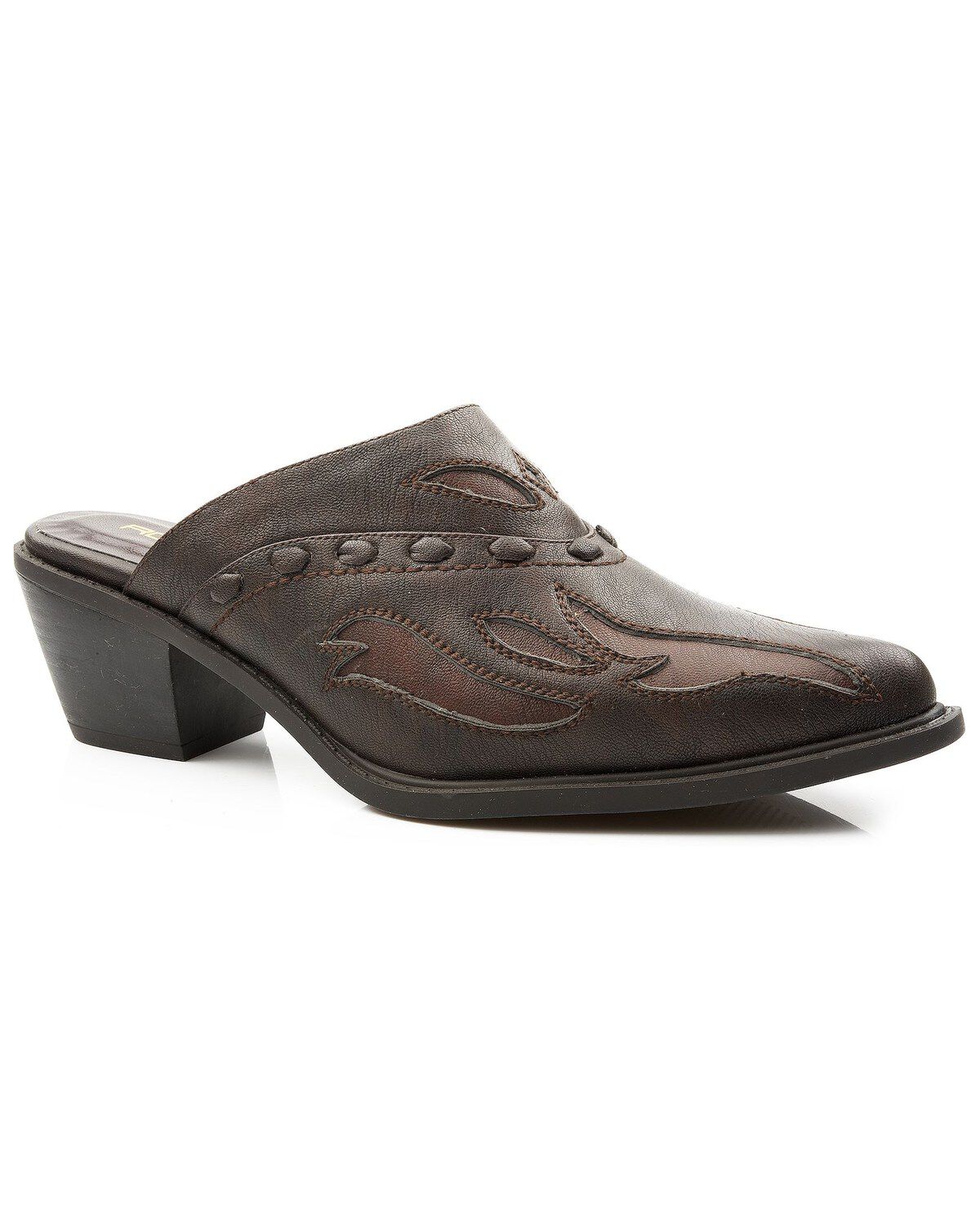 Roper Women's Western Mules, Brown, hi-res
