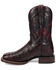 Image #3 - Dan Post Men's Alamosa Exotic Ostrich Western Boots - Broad Square Toe, Black, hi-res