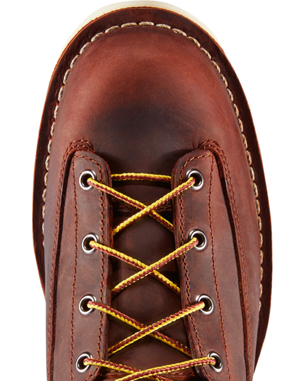 Image #5 - Danner Men's Brown Bull Run 8" Work Boots - Plain Toe, Brown, hi-res