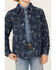 Image #3 - Rock & Roll Denim Boys' Cactus Print Shacket , Blue, hi-res