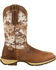 Image #2 - Rebel by Durango Men's Desert Camo Western Performance Boots - Square Toe, Brown, hi-res