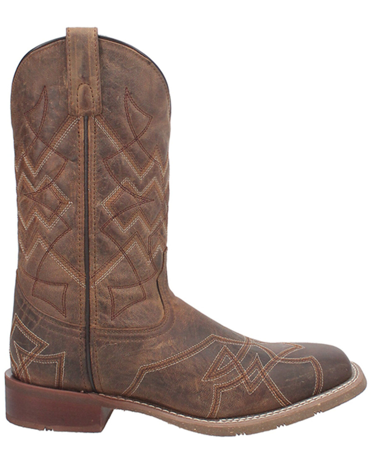 Image #2 - Laredo Men's Chauncy Performance Western Boots - Broad Square Toe, Taupe, hi-res