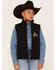 Image #1 - Cody James Toddler Boys' Embroidered Zip Front Softshell Vest, Black, hi-res