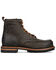 Image #2 - Frye Men's Hudson Lace-Up Work Boot - Moc Toe , Chocolate, hi-res