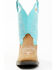 Image #4 - Shyanne Girls' Ceci Western Boots - Broad Square Toe, Blue, hi-res