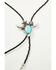 Image #2 - Shyanne Women's Steer Horn Flower Bolo Tie, Silver, hi-res