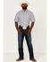 Image #2 - Resistol Men's Starke Small Plaid Short Sleeve Button Down Western Shirt, White, hi-res