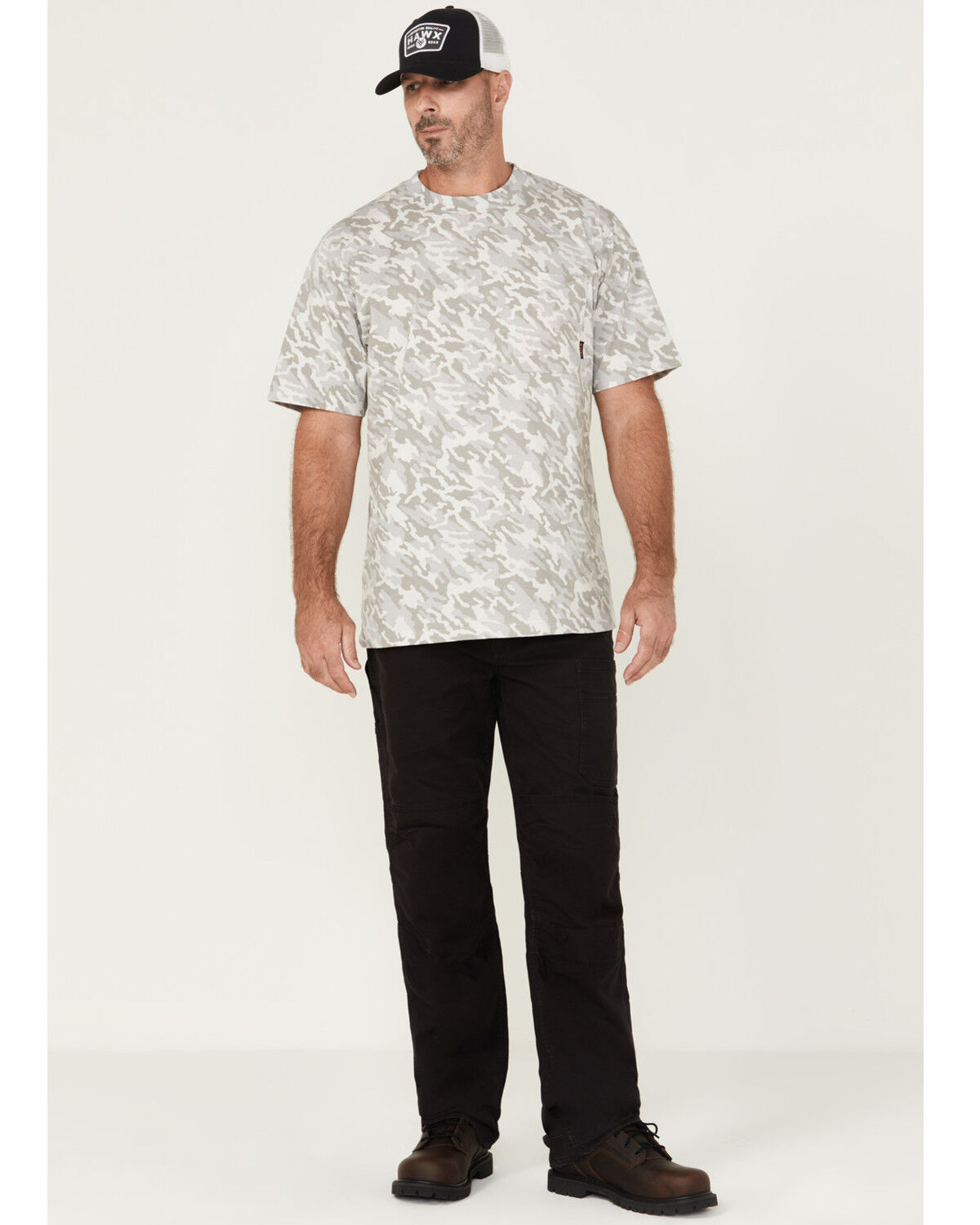 Image #1 - Hawx Men's Auger Brushed Duck Stretch Canvas Pants - Big, Black, hi-res