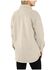 Image #2 - Carhartt Women's Loose Fit Brushed Fleece Snap Shacket, Oatmeal, hi-res