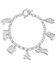 Image #2 - Montana Silversmiths Women's Charms of Champions Rodeo Bracelet , Silver, hi-res